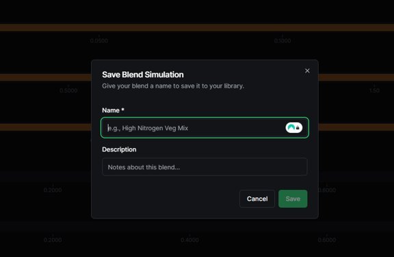 Manual Creation — step 3, Save Blend Simulation dialog